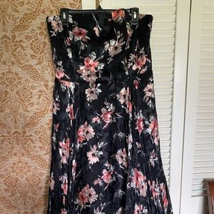 White House black market strapless dress